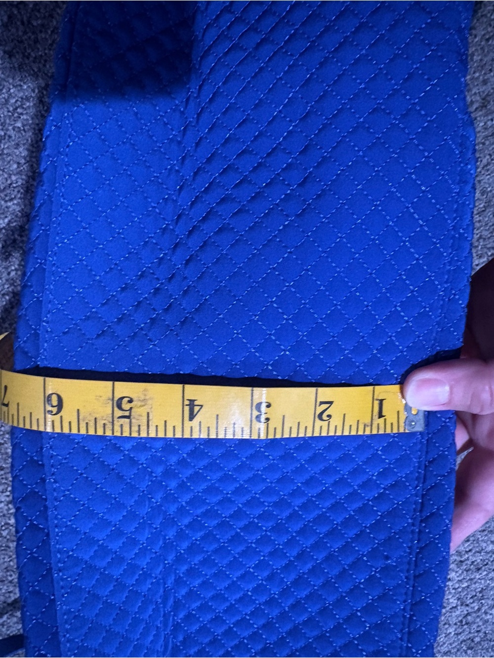 Vera Bradley Royal Blue Quilted Travel Compact weekender with Crossbody Strap - Picture 8 of 8